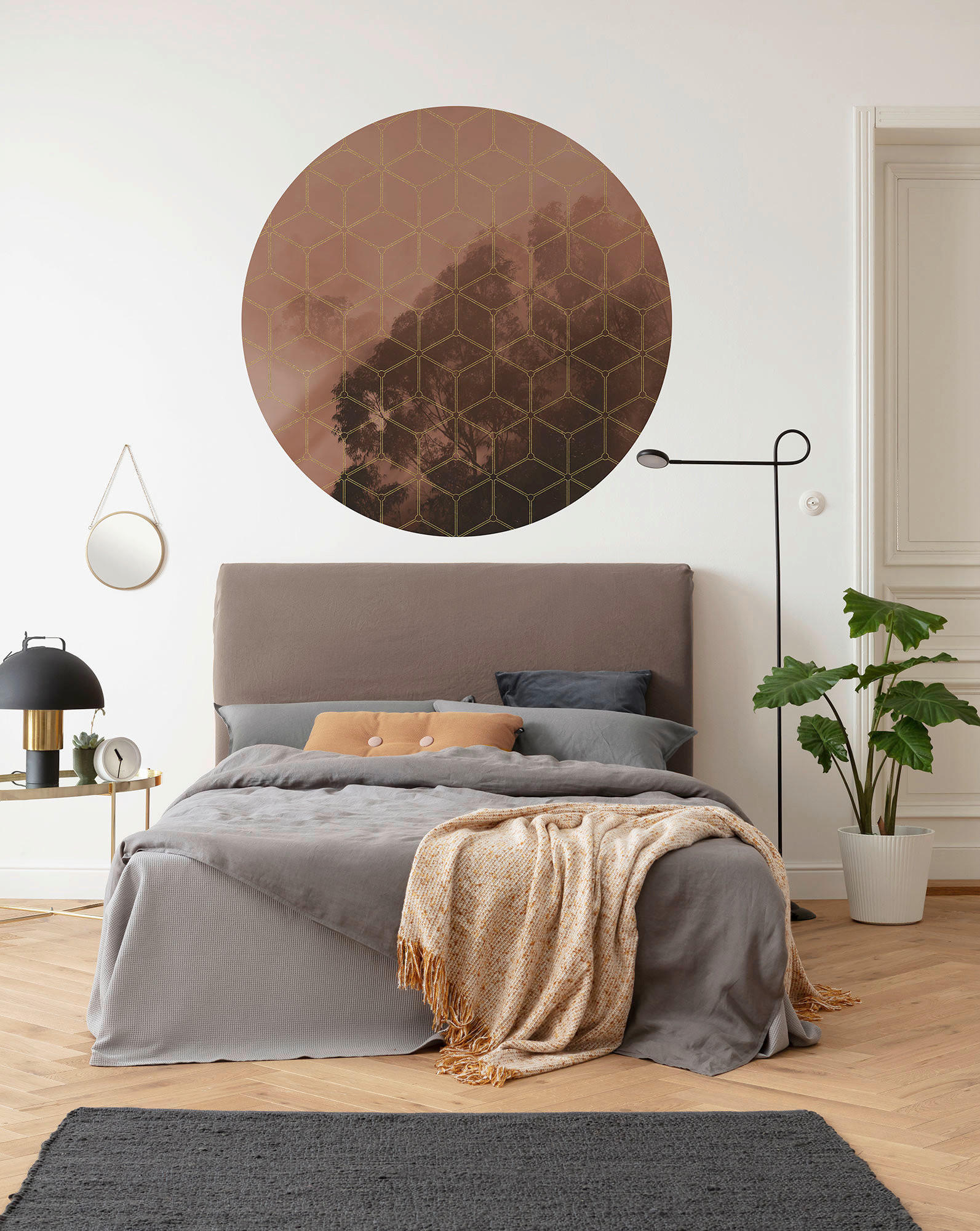 FOTOTAPETE - Rot/Braun, Trend (125cm) - Xora