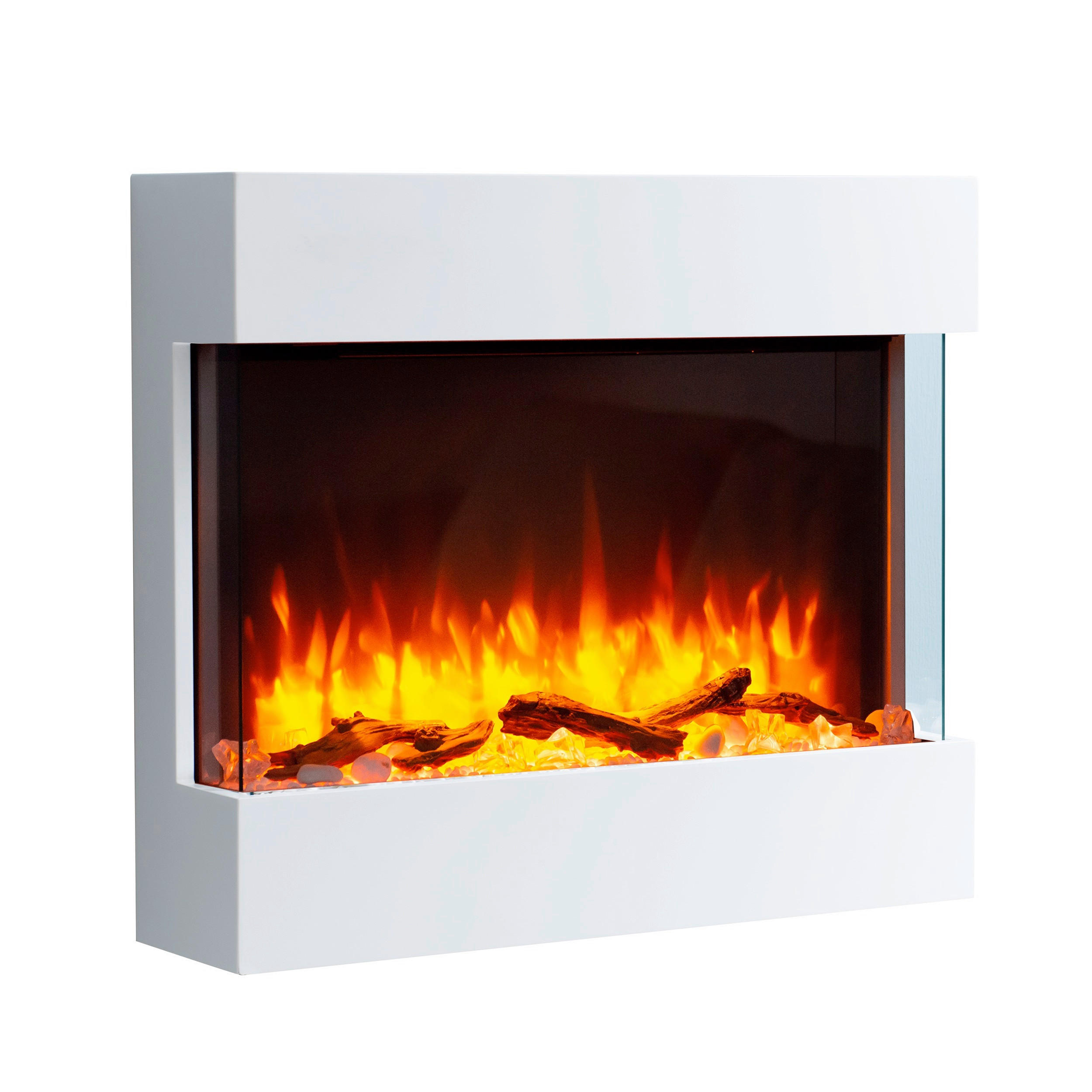 ELEKTROKAMIN - Weiß, Basics, Holzwerkstoff/Metall (73/64/20cm)