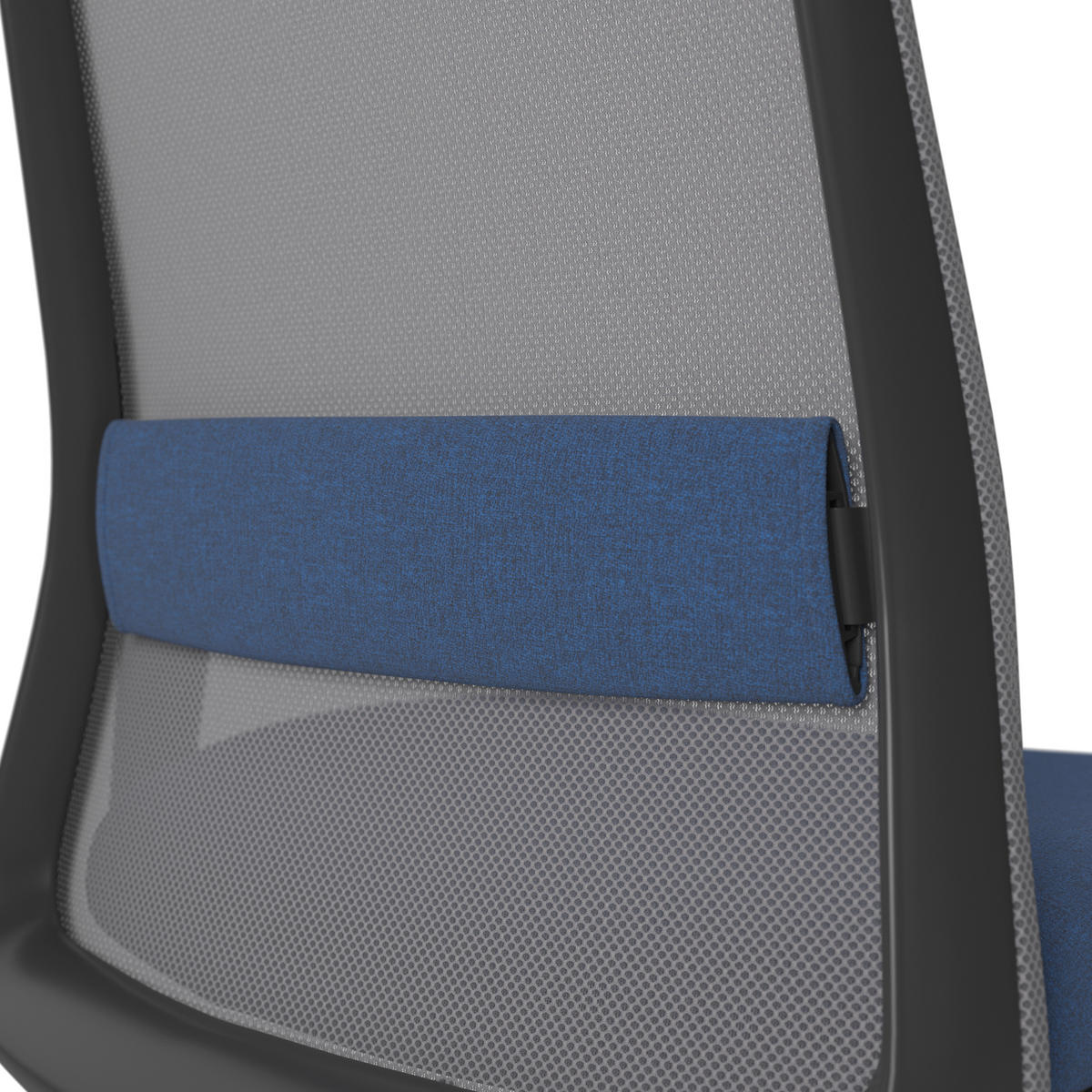 DREHSTUHL Blau, Grau, Schwarz  - Blau/Schwarz, MODERN, Kunststoff/Textil (70/103-115/70cm)