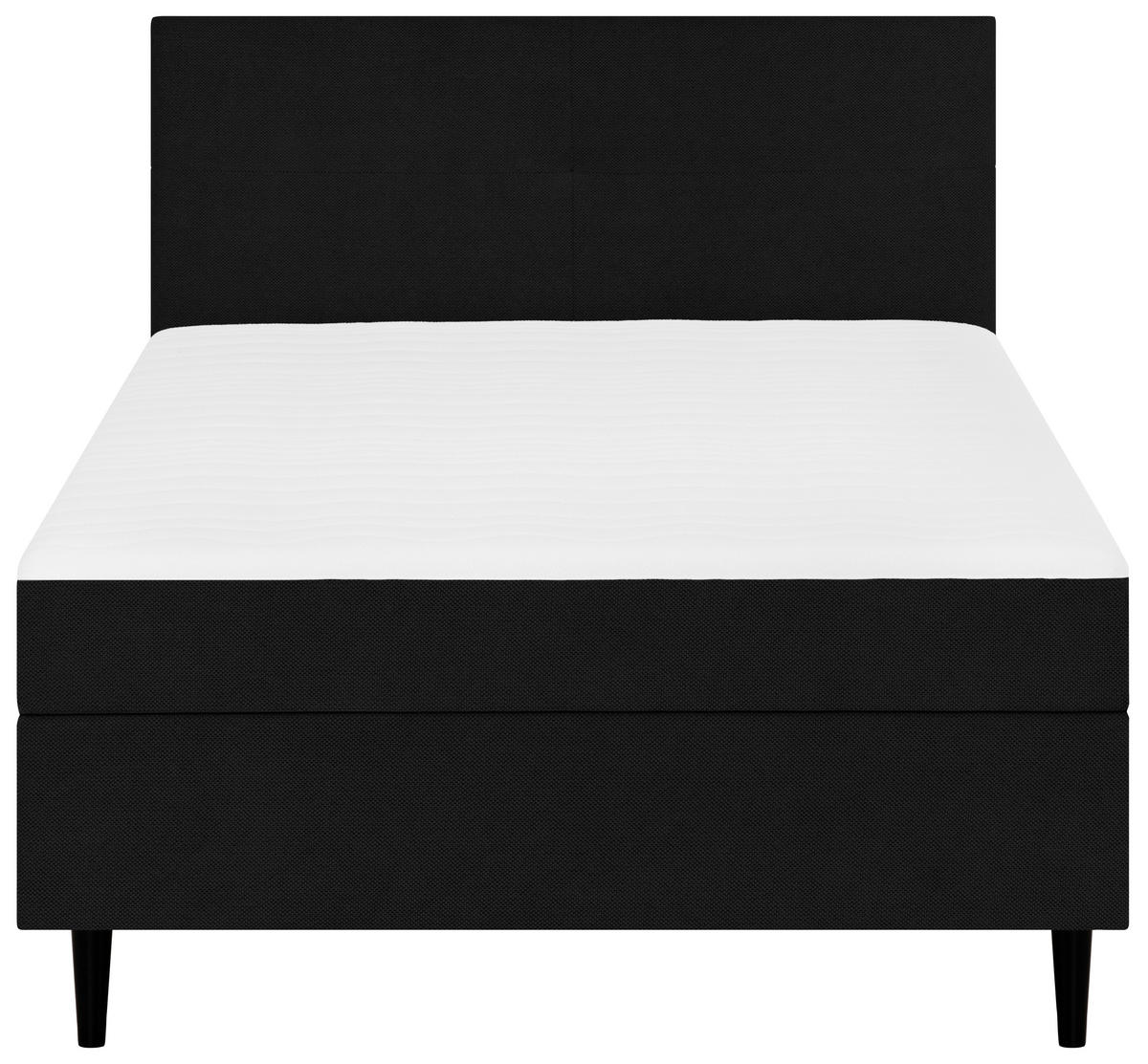 BOXBETT 120/200 cm  in Schwarz  - Schwarz, KONVENTIONELL, Textil (120/200cm) - P & B