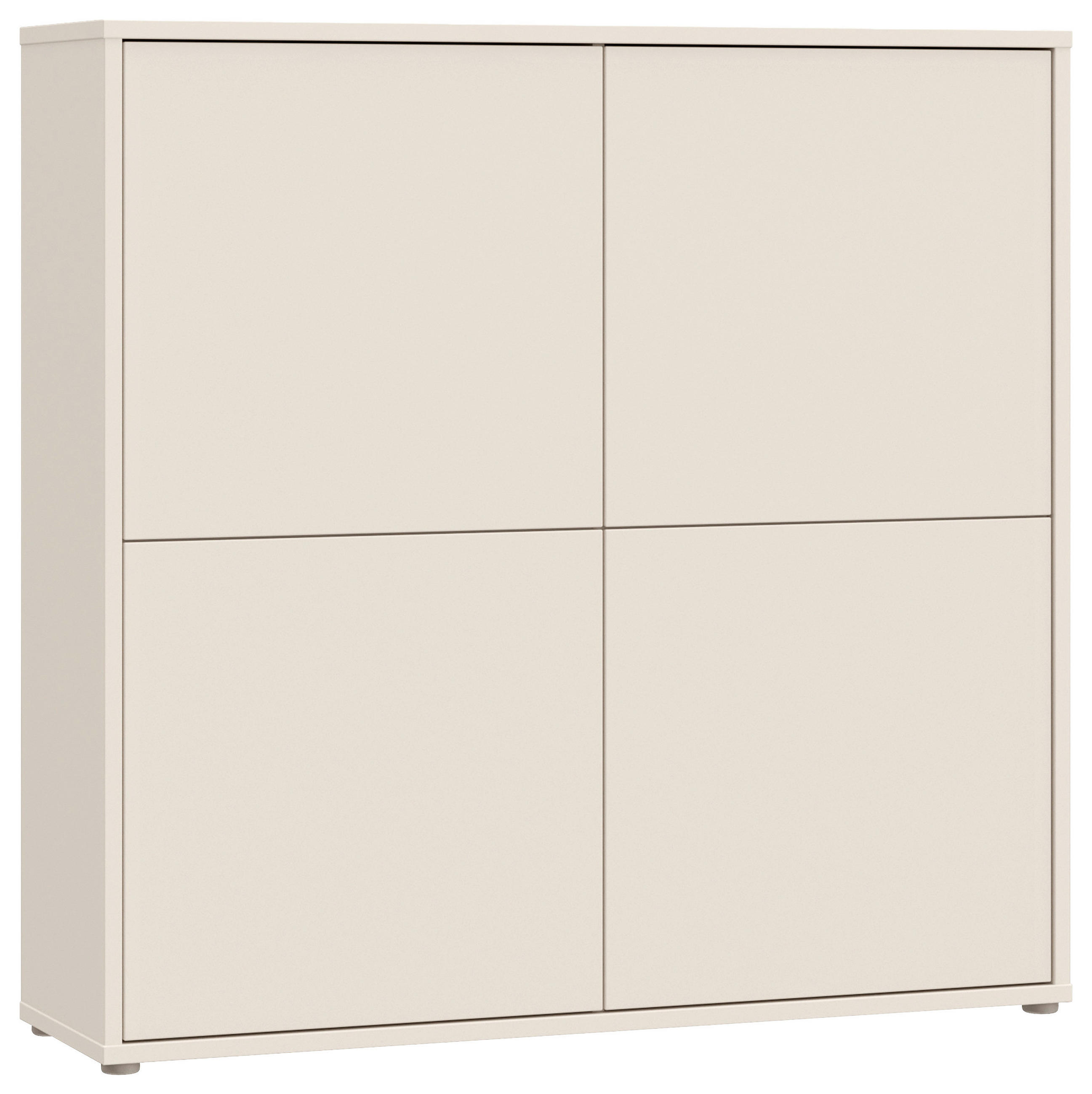 HIGHBOARD  124,5/121,5/34,9 cm  - Sandfarben/Grau, MODERN, Holzwerkstoff/Kunststoff (124,5/121,5/34,9cm) - Carryhome