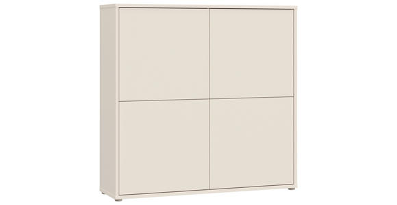 HIGHBOARD  124,5/121,5/34,9 cm  - Sandfarben/Grau, MODERN, Holzwerkstoff/Kunststoff (124,5/121,5/34,9cm) - Carryhome