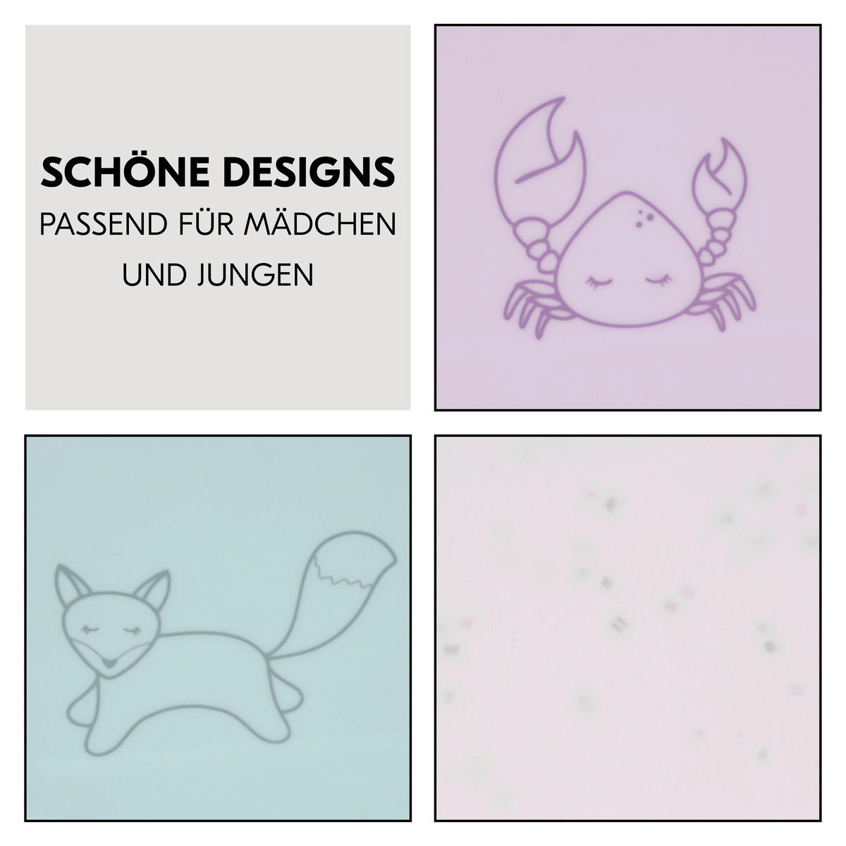 ESS- UND SPIELBRETT Highchair Tray Mat  - Lila, Basics, Kunststoff (28/0,5/42,5cm) - Hauck