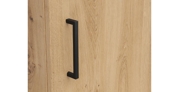 KOMMODE 45/83/40 cm in Eiche Artisan - Anthrazit/Schwarz, MODERN, Holzwerkstoff/Kunststoff (45/83/40cm) - Carryhome