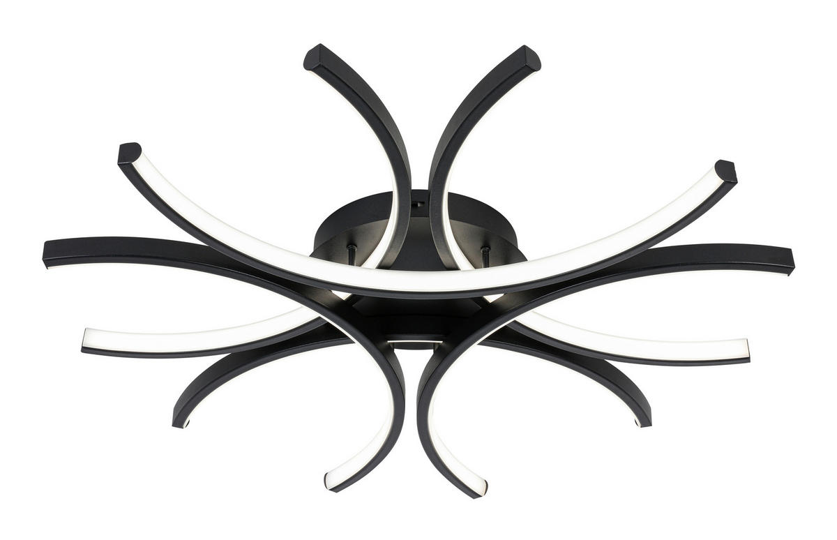 Plafonieră Cu Led 36 W  99,9/118 cm    - negru, Design, plastic/metal (99,9/118cm) - Novel