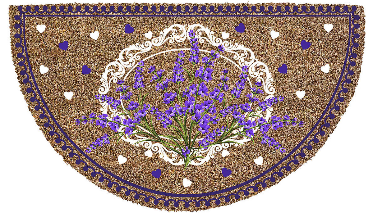 OTIRAČ ZA OBUĆU 40/70 cm   - bež/crna, Dizajnerski, plastika/prirodni materijali (40/70cm)