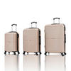 REISEKOFFERSET Beige 3-teilig  - Beige, Design, Kunststoff (48,5/76/30cm) - Novel