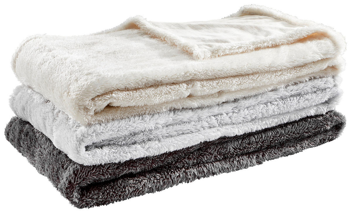 FELLDECKE Moraine 150/200 cm  - Anthrazit, KONVENTIONELL, Textil (150/200cm) - Novel