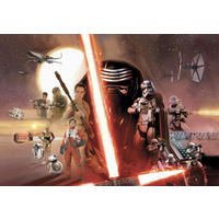 FOTOTAPETE Star Wars  - Rot/Grau, LIFESTYLE, Papier (368/254cm) - Disney