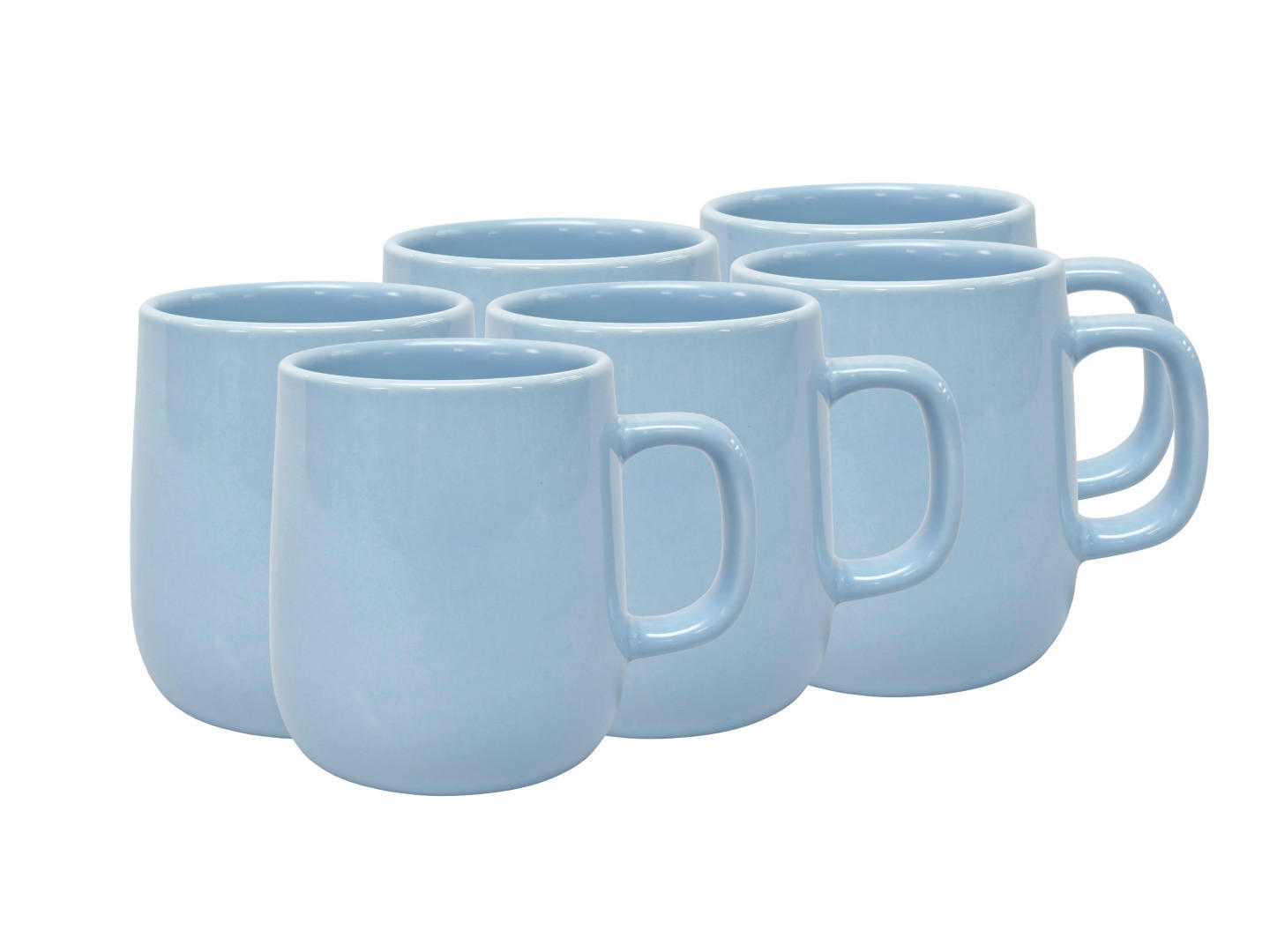 KAFFEEBECHERSET Colori Blu 6-teilig  - Blau, Trend, Keramik - Novel