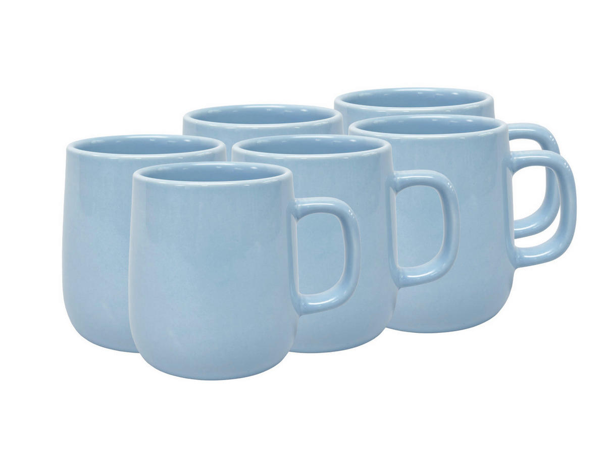 KAFFEEBECHERSET Colori Blu 6-teilig  - Blau, Trend, Keramik - Novel