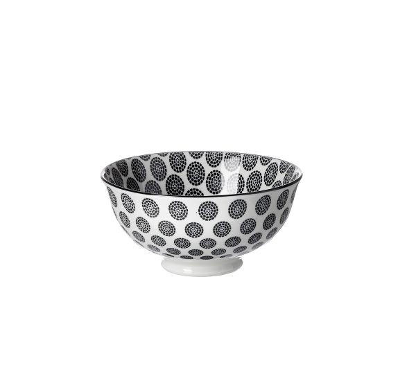 MISKA, keramika, 12 cm - bílá/černá, Trend, keramika (12cm) - Ritzenhoff Breker