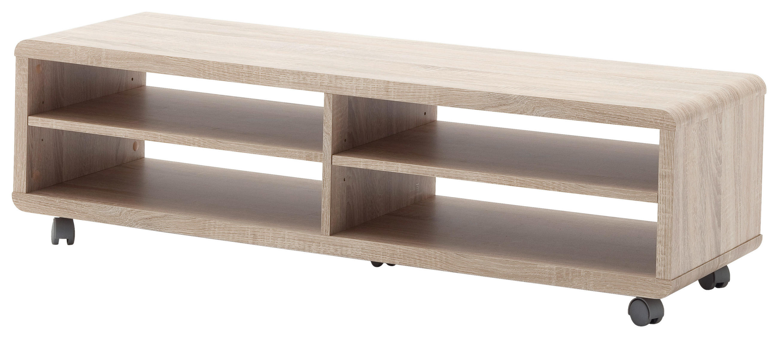 LOWBOARD Jeff  in 120/35/39 cm  - Eichefarben, KONVENTIONELL, Holzwerkstoff (120/35/39cm)