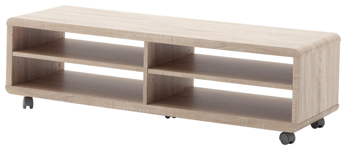 LOWBOARD Jeff  in 120/35/39 cm  - Eichefarben, KONVENTIONELL, Holzwerkstoff (120/35/39cm)