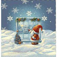 DÍSZPÁRNAHUZAT 45/45 cm  - kék, Trend, textil (45/45cm) - X-Mas