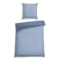 BETTWÄSCHE SILVA Renforcé 155/220 cm  - Blau, Basics, Textil (155/220cm)