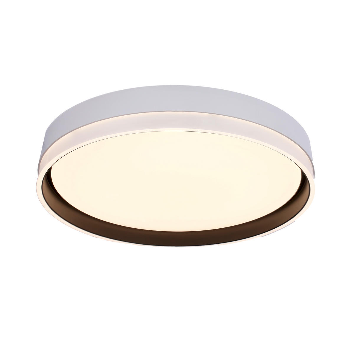 LED-TAKLAMPA Florida 40/40/7.5 cm  - vit/svart, Klassisk, metall/plast (40/40/7.5cm)