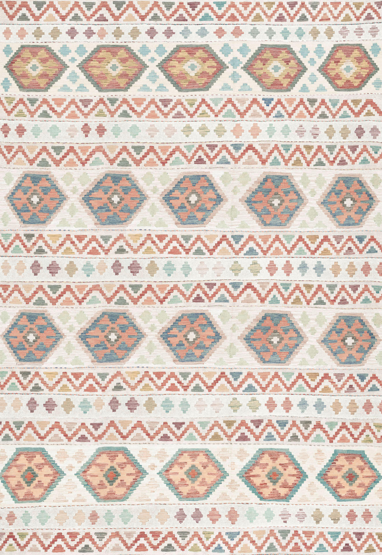 VINTAGE-TEPPICH Ondea Ramizh 200/290 cm  in Terracotta, Perlmutt, Graublau  - Graublau/Perlmutt, LIFESTYLE, Kunststoff/Textil (200/290cm) - Lindorug