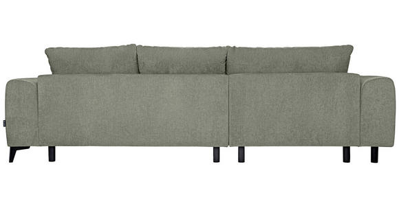 ECKSOFA  in Chenille Mintgrün  222/279 cm  - Schwarz/Mintgrün, KONVENTIONELL, Kunststoff/Textil (222/279cm) - Hom`in