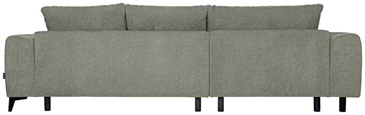 HÖRNSOFFA i chenille mintgrön  - mintgrön/svart, Klassisk, textil/plast (222/279cm) - MID.YOU