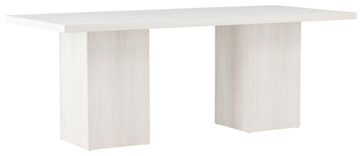 ESSTISCH in Holz 200/90/75 cm  - Weiß, Design, Holz (200/90/75cm) - Livetastic