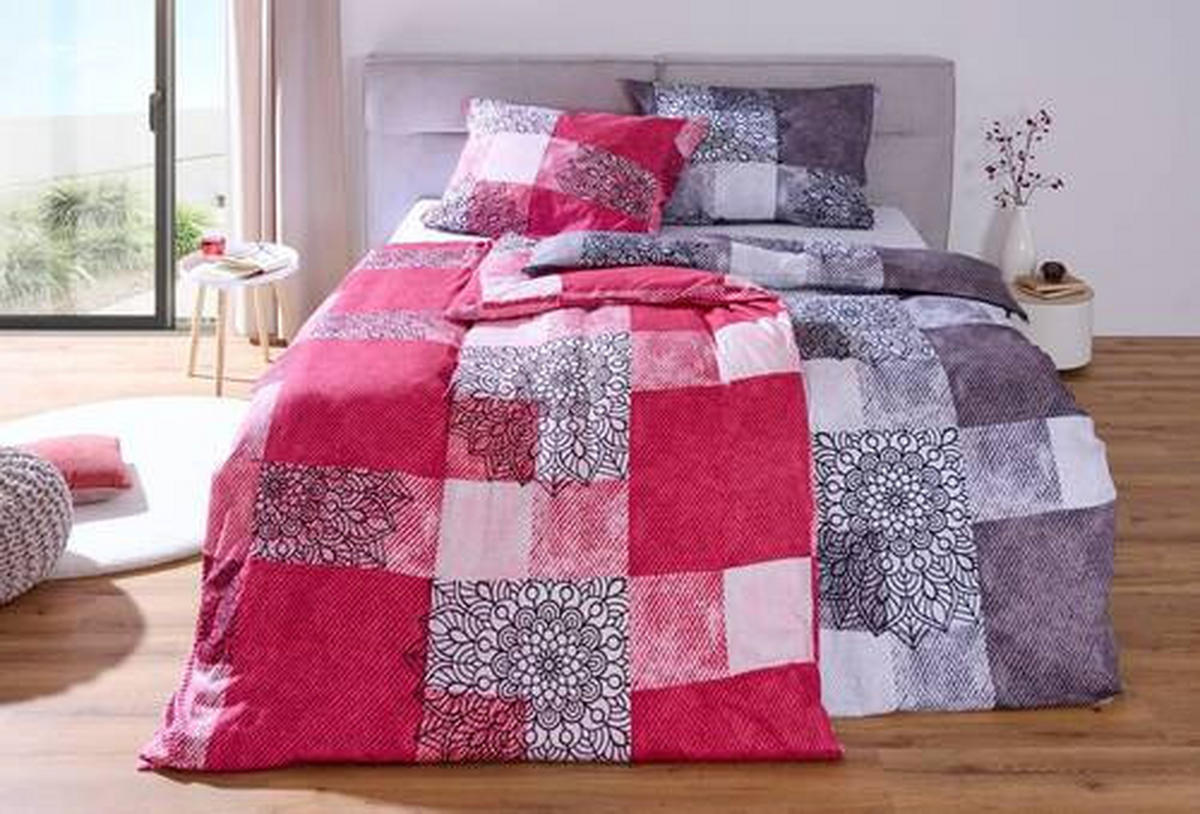 BETTWÄSCHE KALIO Satin 140/200 cm  - Grau, Design, Textil (140/200cm) - Esposa