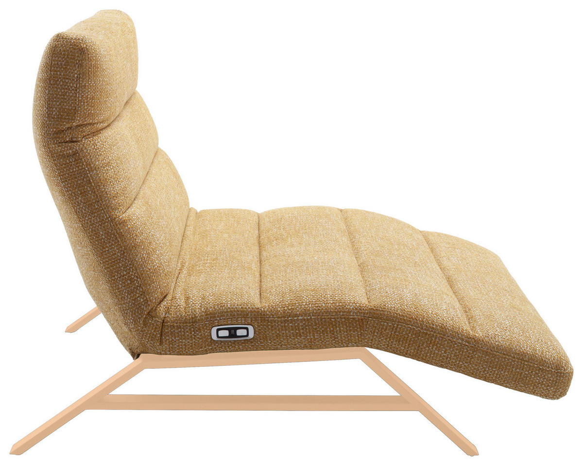 RELAXLIEGE Chenille Gelb  - Gelb/Orange, Design, Textil/Metall (120/54-113/158-198cm) - Pure Home Lifestyle