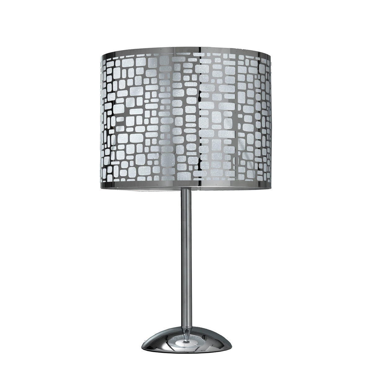 TISCHLEUCHTE 30/30/53 cm   - Chromfarben/Dunkelgrau, Basics, Kunststoff/Metall (30/30/53cm)