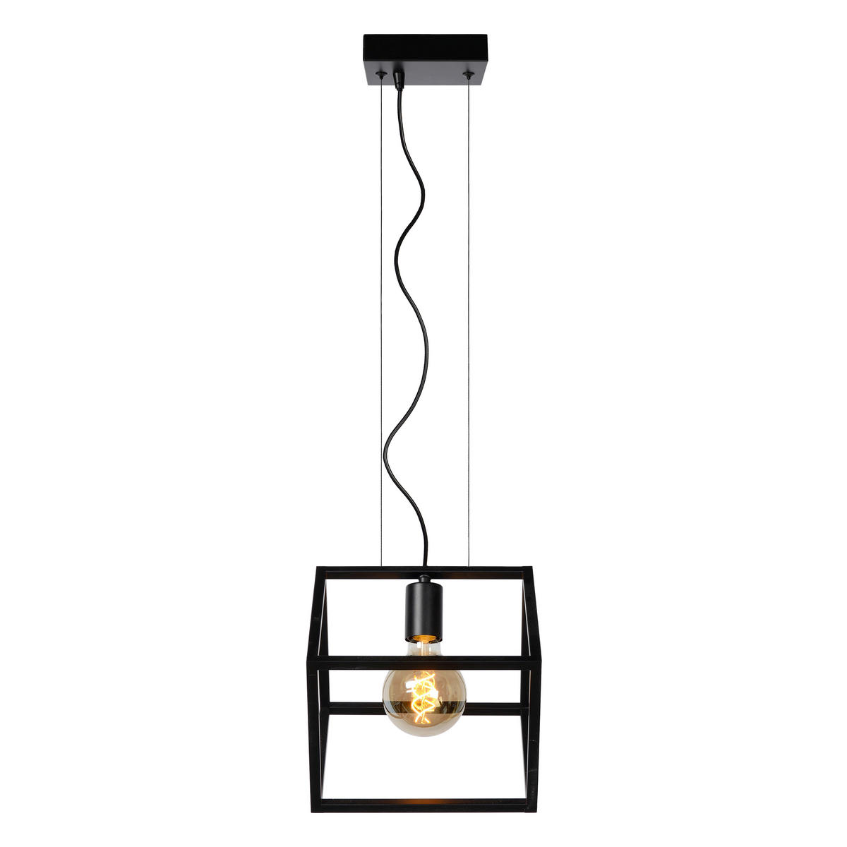 HÄNGELEUCHTE 20/25/161 cm    - Schwarz, Basics, Metall (20/25/161cm) - Lucide
