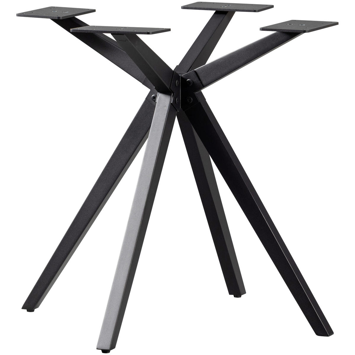 TISCHGESTELL in Metall   - Schwarz, MODERN, Metall (80/72/80cm) - Livetastic