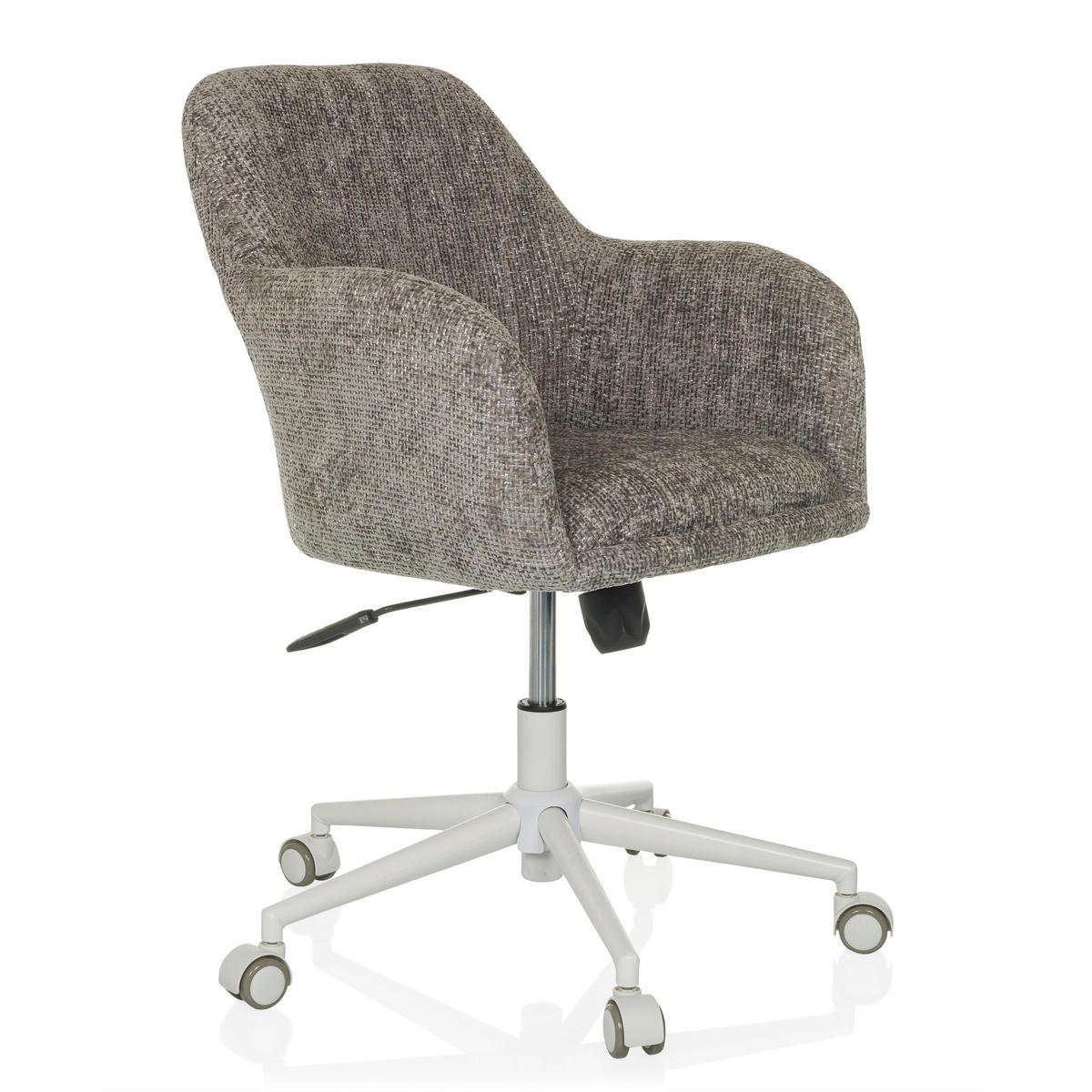 DREHSTUHL Grau  - Weiß/Grau, MODERN, Kunststoff/Textil (58/78/60cm) - MID.YOU