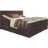 BOXSPRINGBETT Flachgewebe 180/200 cm INKL. Bettkasten, Matratze, Topper - Braun, Design, Textil (180/200cm) - Carryhome BOXSPRINGBETT Flachgewebe 180/200 cm INKL. Bettkasten, Matratze, Topper - Braun, Design, Textil (180/200cm) - Carryhome