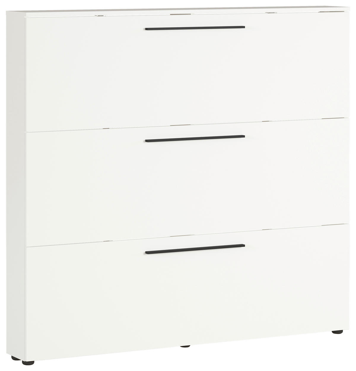 SCHUHKIPPER 140/129/19 cm  - Weiss/Schwarz, Basics, Holzwerkstoff/Kunststoff (140/129/19cm)