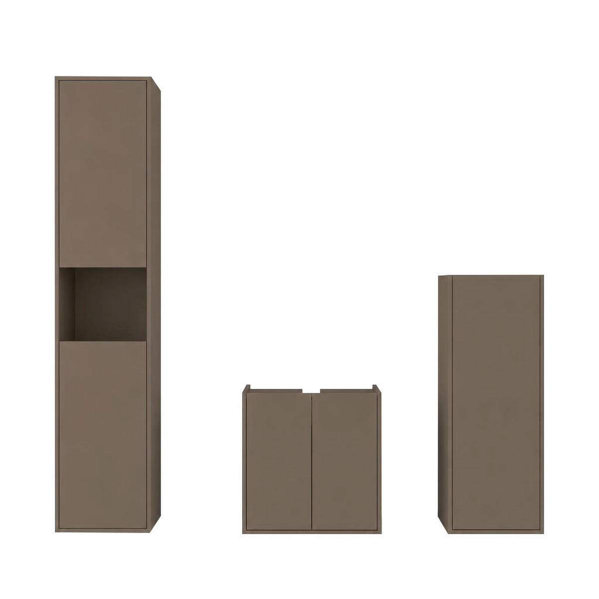 WASCHBECKENUNTERSCHRANK 60/62/35 cm  - Schwarz/Cappuccino, Trend, Holzwerkstoff/Kunststoff (60/62/35cm) - MID.YOU