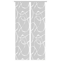 FLÄCHENVORHANG  2 Stück  blickdicht  60/260 cm   - Hellgrau, KONVENTIONELL, Textil (60/260cm)