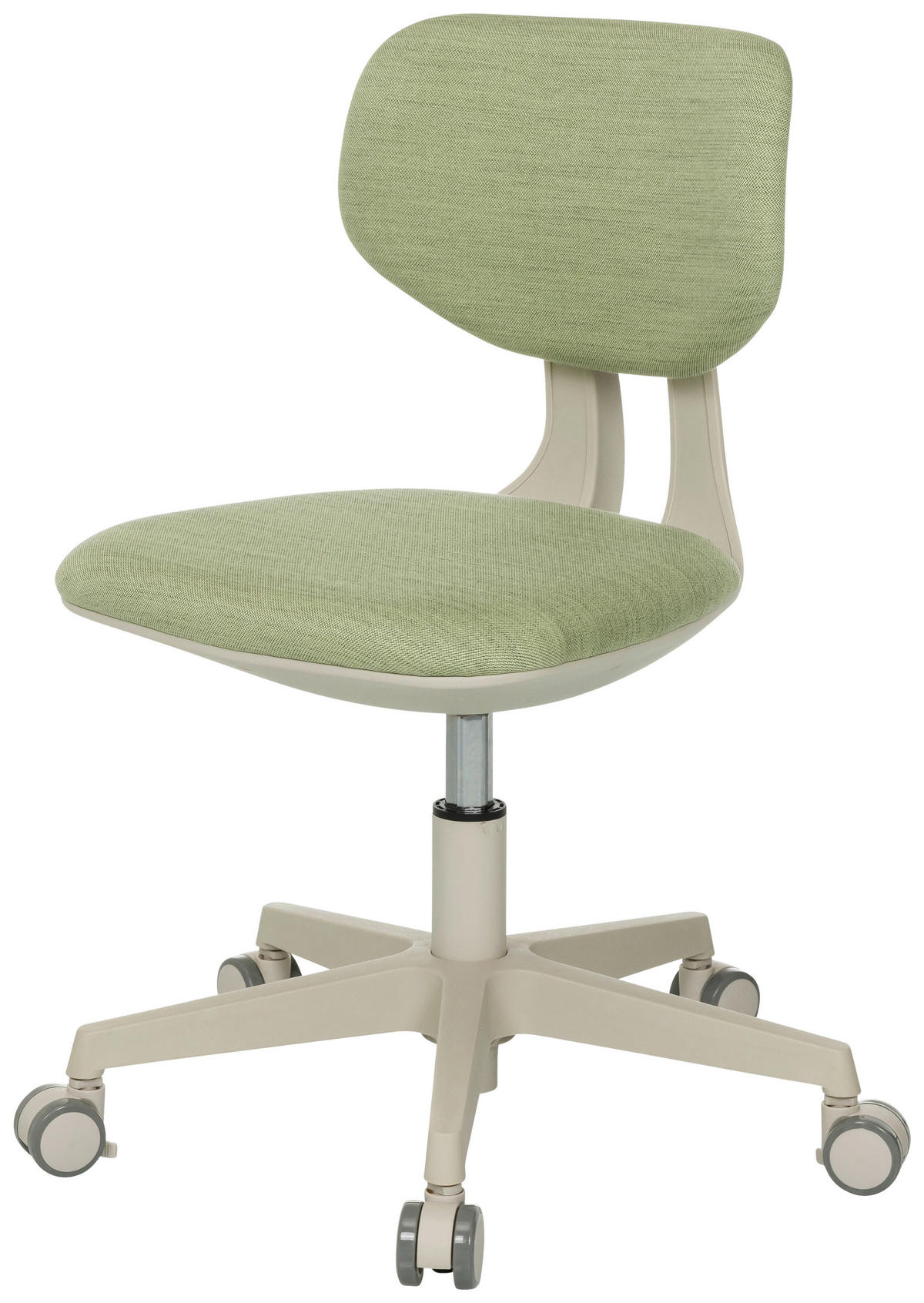OTOČNÁ ŽIDLE PRO MLÁDEŽ, zelená - krémová/zelená, Moderní, textil/plast (52/70 - 79/52cm) - MID.YOU