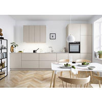 EINBAUKÜCHE SILVIA  - Sandfarben, Design, Holzwerkstoff - Novel