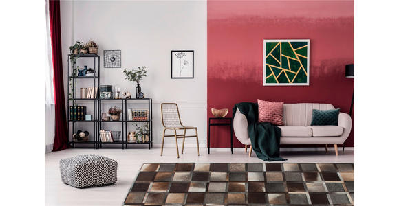 FLACHWEBETEPPICH 80/150 cm Lavish 410 Grau Grau  - Grau, Basics, Leder/Textil (80/150cm) - Novel