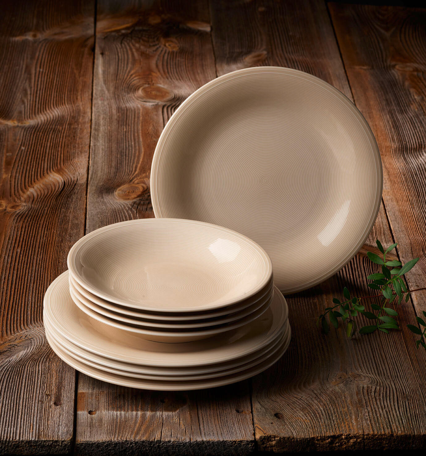 ASZTALI ÉTKÉSZLET 8 részes  - bézs, Basics, kerámia (29/29/14cm) - like.Villeroy & Boch