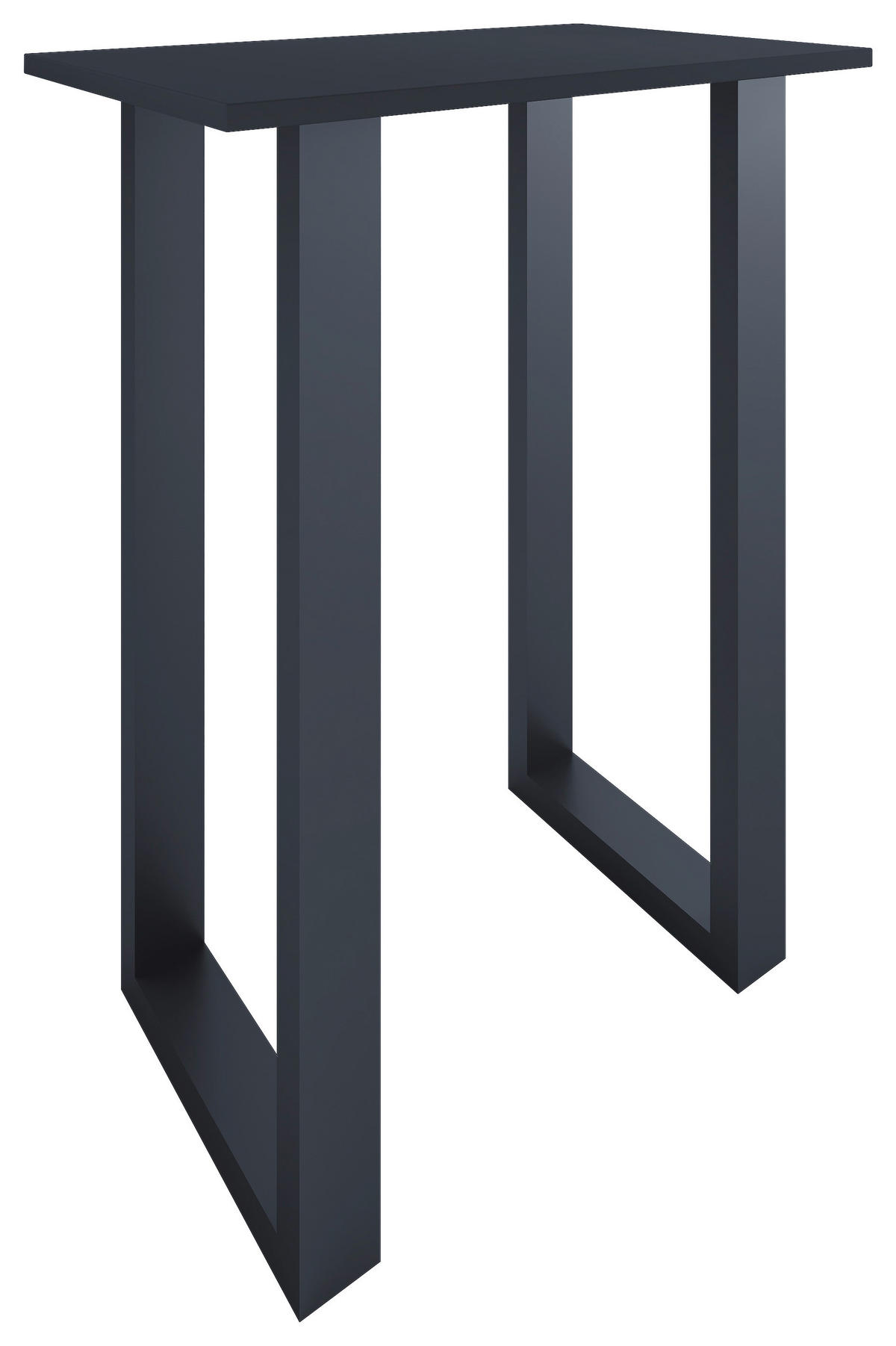 BARBORD i metall, trämaterial  80/50/102 cm  - svart/silvereksfärgad, Klassisk, metall/trämaterial (80/50/102cm)