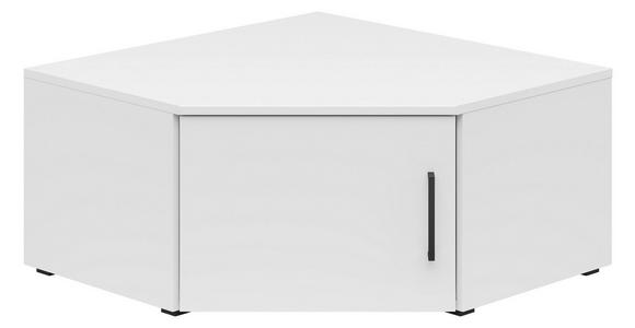 AUFSATZSCHRANK 71,5/35/71,5 cm - Schwarz/Weiß, MODERN, Holzwerkstoff/Kunststoff (71,5/35/71,5cm) - Carryhome