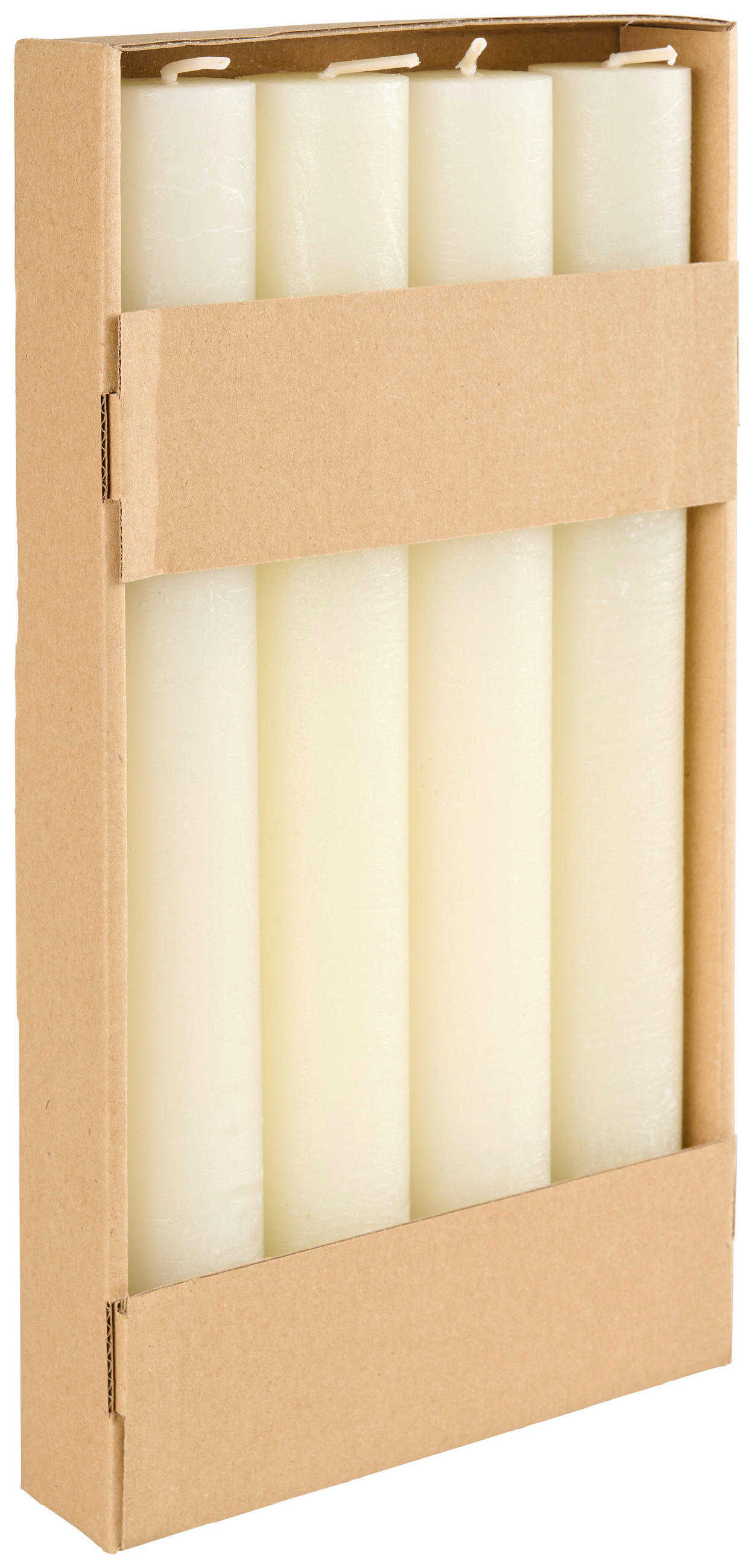 VÁLCOVÁ SVÍČKA - šampaňská, Trend, přírodní materiály (3,5/28cm) - Ambia Home