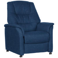 FERNSEHSESSEL  mit Flachgewebe Blau  - Blau, KONVENTIONELL, Textil (85/107/84cm) - Welnova