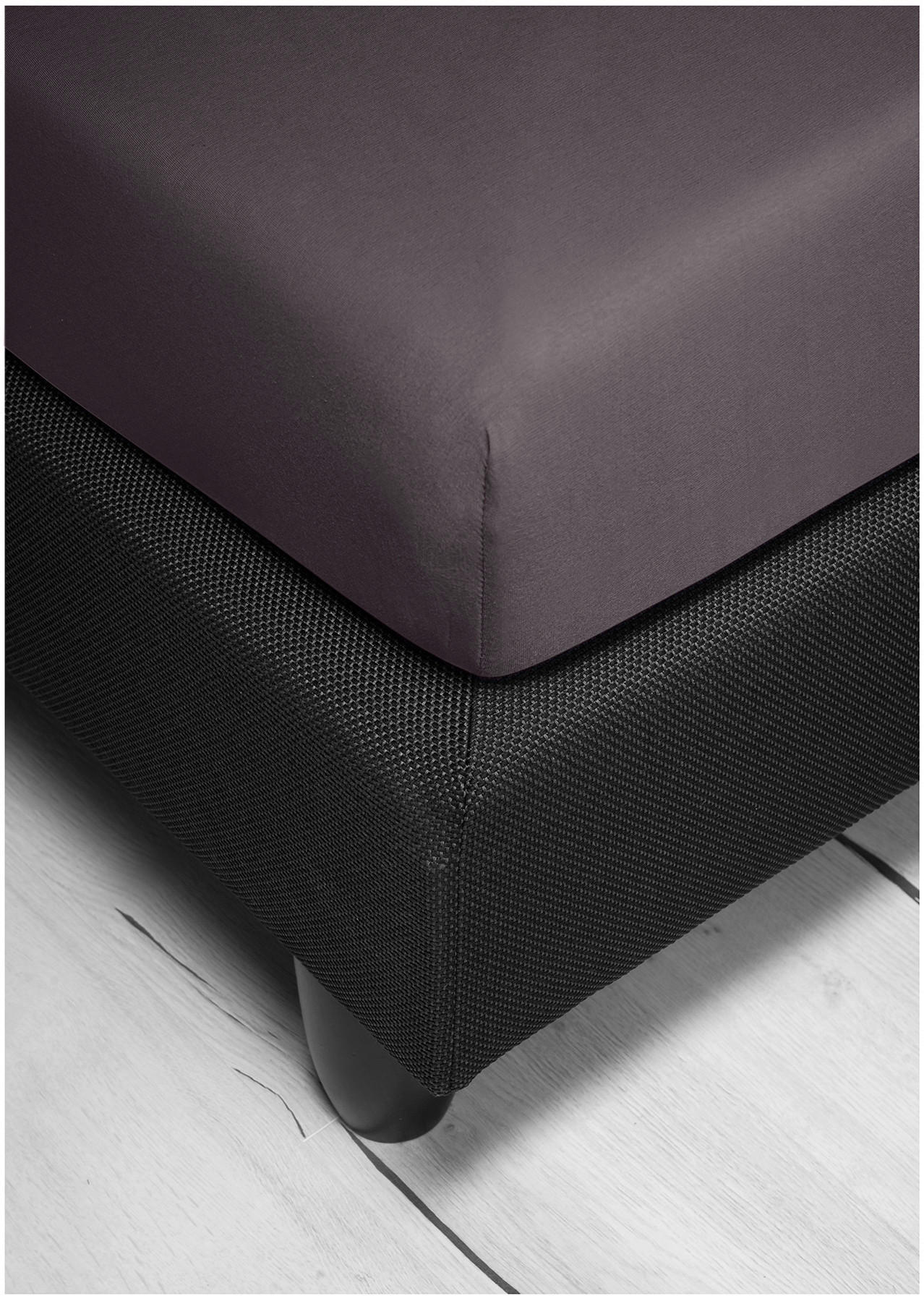 SPANNBETTTUCH Jersey  - Anthrazit, KONVENTIONELL, Textil (190/200cm) - Bierbaum