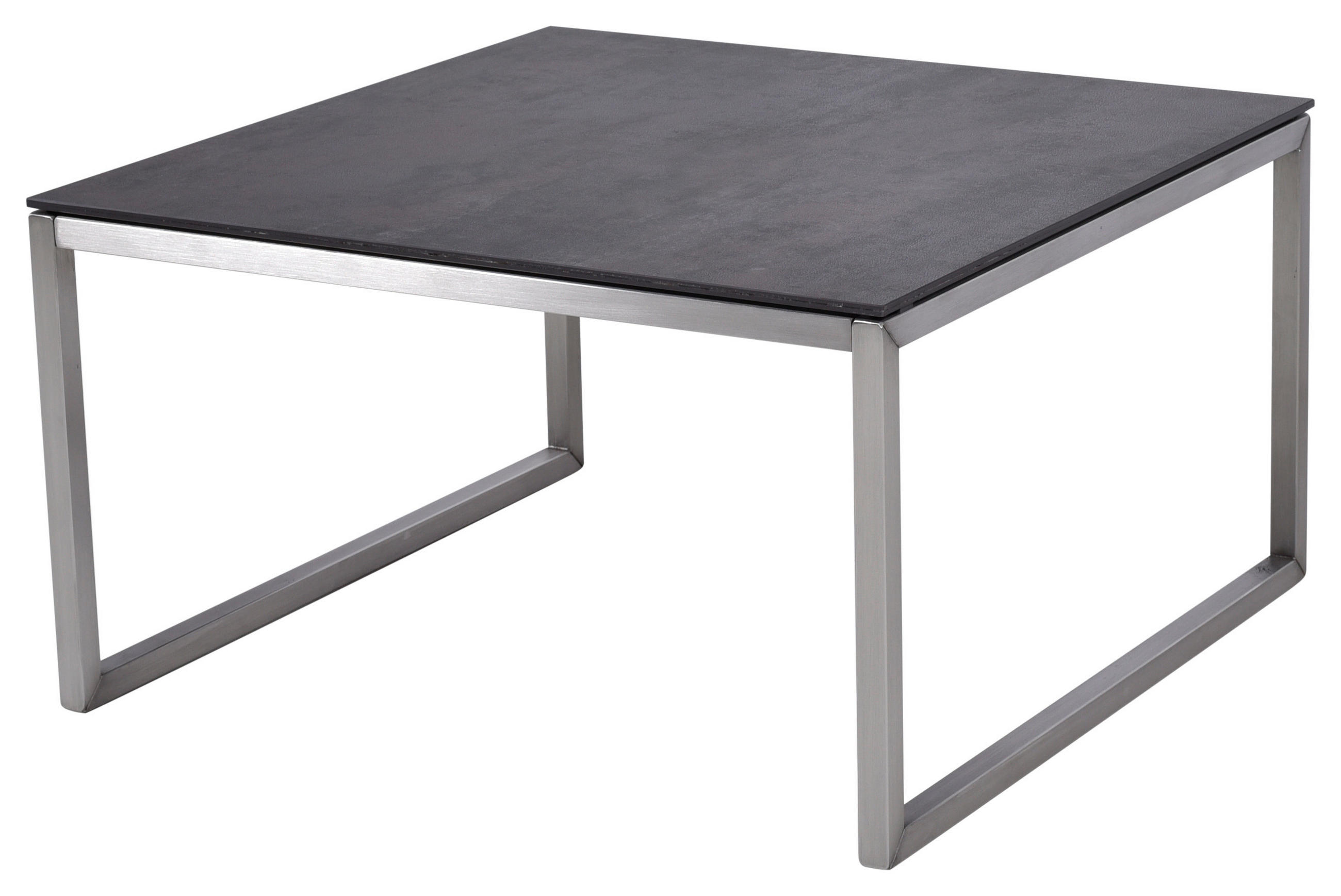 COUCHTISCH in Metall, Keramik 40/40/35 cm  - Dunkelgrau/Schwarz, Konventionell, Keramik/Metall (40/40/35cm)