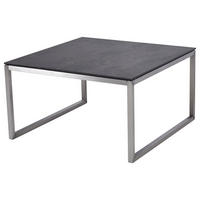 COUCHTISCH in Metall, Keramik 40/40/35 cm  - Dunkelgrau/Schwarz, Konventionell, Keramik/Metall (40/40/35cm)