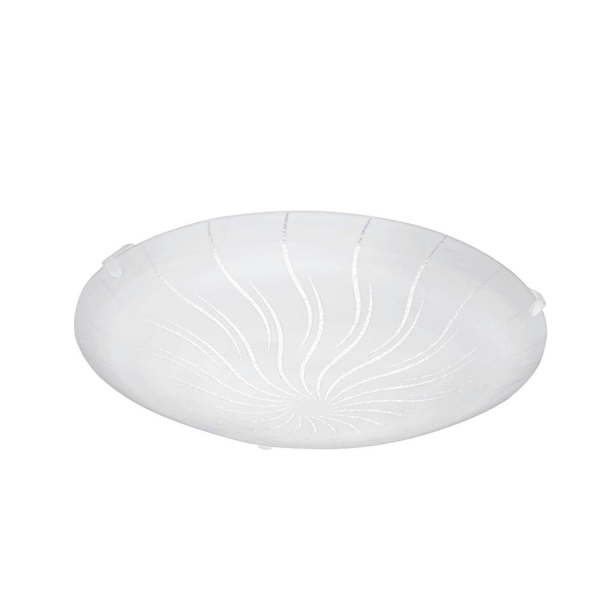 DECKENLEUCHTE 25/7 cm   - Weiß, KONVENTIONELL, Glas (25/7cm) - Eglo