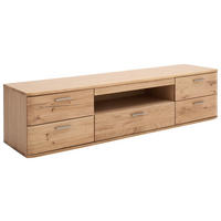 LOWBOARD  in 175/44/44 cm  - Nickelfarben, Natur, Holz/Holzwerkstoff (175/44/44cm)