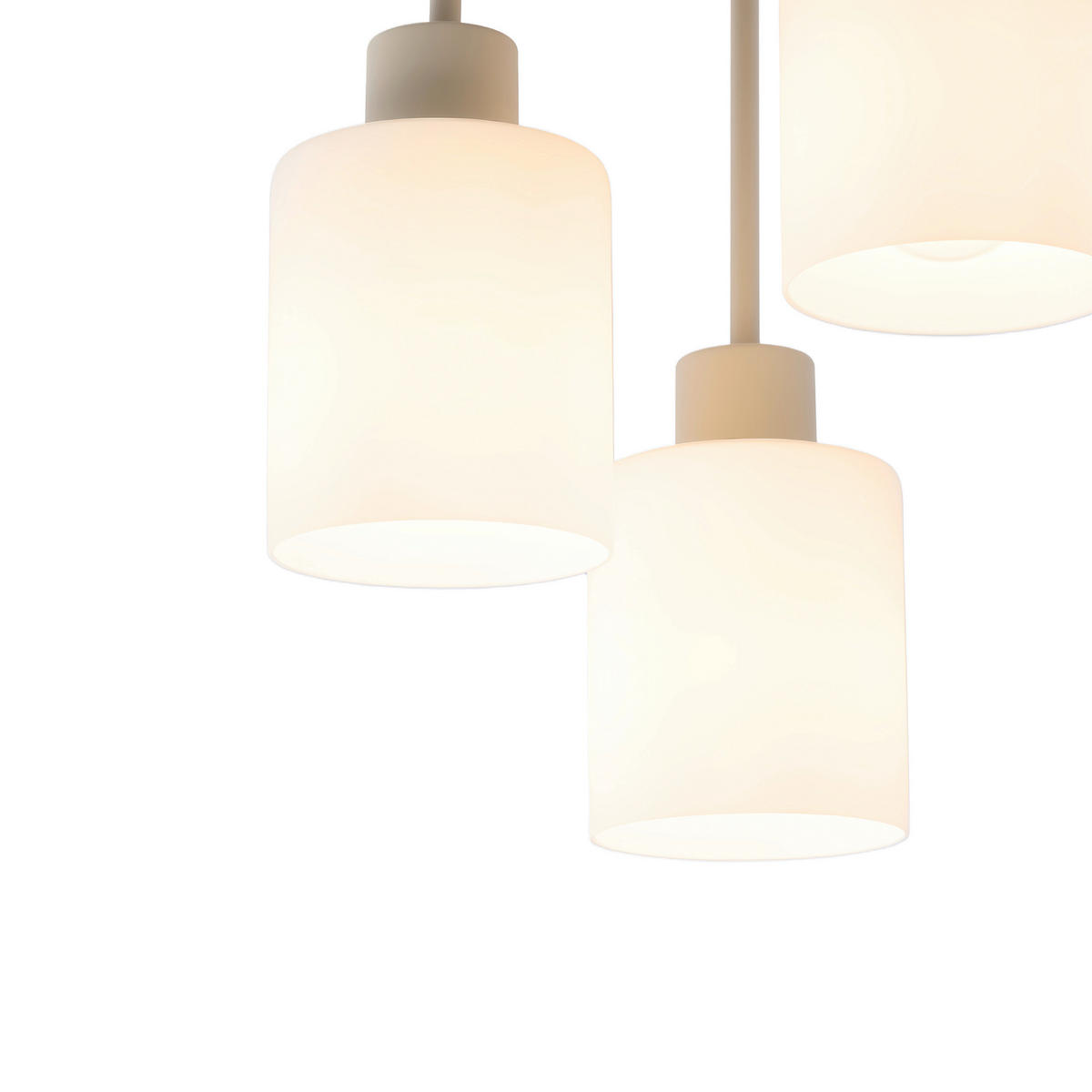 HÄNGELEUCHTE 27/36 cm  - Sandfarben/Weiß, Trend, Glas/Metall (27/36cm) - Novel