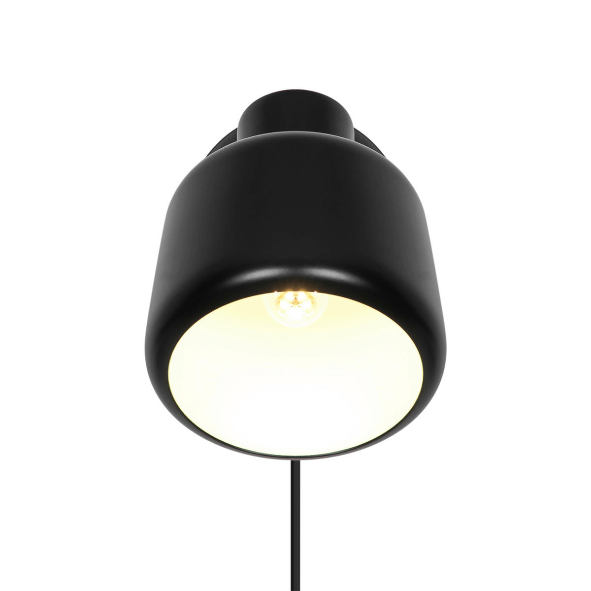 WANDLEUCHTE Louella 22/14 cm  - Schwarz, Design, Metall (22/14cm) - Nordlux